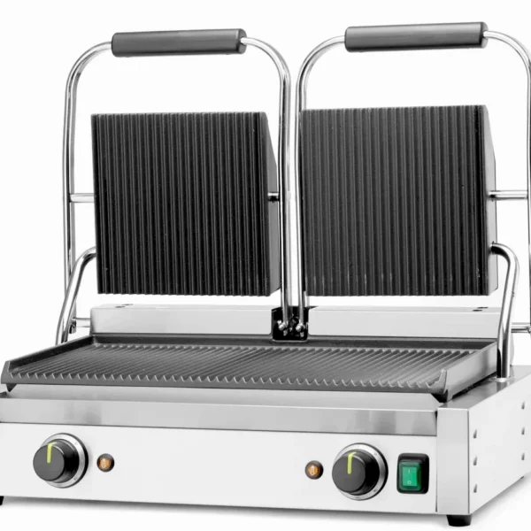 Piastra_panini grill doppia rigata